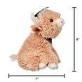 thumbnail image 5 of American Greetings 9 in. Graduation Plush Highland Cow with Grad Cap (1-Count), 5 of 5