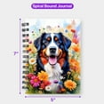 thumbnail image 5 of Welcome Spring Summer Bernese Mountain Dog Portrait Flower Blue Sky Spiral Bound Journal Berner Lover Gifts 5x7in Spiral Notebook - 12001, 5 of 5
