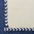 thumbnail image 6 of Laddha Home Designs Handwoven Geometric Throw Pillow Cover - 20" - Navy Blue and White, 6 of 8