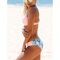 thumbnail image 3 of Ensembles de Bikini Rehausseur pour Femmes, Maillots de Bain 2 Pcs, Maillots Patchwork, 3 of 6