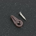 thumbnail image 1 of CRILSTYLEO 30Pcs Durable Brown Plastic Glass Small Clips for Mirror Wardrobe Cabinet Clipping, 1 of 6