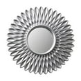 thumbnail image 2 of ziyahi Miroir Rond Suspendu Décoration de Commode à la Maison Miroirs en Forme Fleur Argent Mural en Forme de Fleur Argent 25cm, 2 of 6