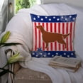thumbnail image 3 of Caroline's Treasures BB3293PW1414 IUSA Patriotic rish Setter Fabric Decorative Pillow , 14Hx14W, multicolor, 3 of 4