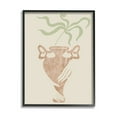 thumbnail image 2 of Stupell Industries Hands Holding Brown Vase Botanical Plants Design Framed Wall Art, 24 x 30, Design by Lil' Rue, 2 of 5