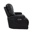 thumbnail image 3 of Pemberly Row Coffee Brown Leather Power Reclining Cordless Sofa, 3 of 7