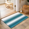 thumbnail image 2 of 2x3 Ft Entryway Area Rug, Ombre Dark Teal Kitchen Rug Runner Washable Floor Mat, Modern Abstract Art Gradient Non Slip Indoor Door Mat Throw Carpet for Bathroom Living Room Bedroom, 2 of 8