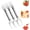 3pcs, variant on 2-in-1 Stainless Steel Fruit Cutter, Upgraded Watermelon Slicer, Summer Watermelon Fruit Cutting Home Kitchen Gadgets, Watermelons Fork Cutter for Home Party Camping Kitchen Gadget (2pcs)