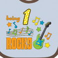 thumbnail image 4 of Inktastic Being One Rocks First Birthday Boys or Girls Baby Bib, 4 of 4