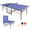 Blue, variant on 8FT Outdoor Ping Pong Table, Foldable & Portable Table Tennis Set with Net, 2 Paddles & 3 Balls, High-Quality Game Table with Single Player Playback Mode