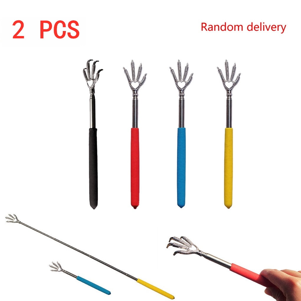 2 Pack Back Scratcher Extendable Telescopic Claw Back Itching Scalp Scratchers Massager