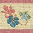 thumbnail image 3 of Authentic Hotel and Spa  Turkish Cotton Floral Vine Embroidered Tea Rose Hand Towel, 3 of 3