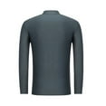 thumbnail image 4 of safuny Men's Quick-Dry Active Sports Shirts Quarter Zip Crewneck Long Sleeve Running Pullover Tops Outdoor Sweatshirt Dark Gray XXXL, 4 of 6