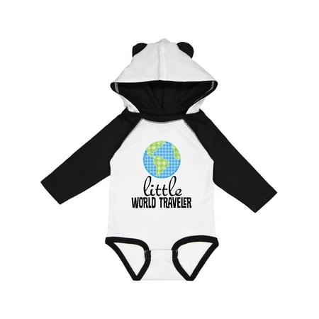 

Inktastic Little World Traveler Gift Baby Boy or Baby Girl Long Sleeve Bodysuit