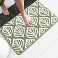 thumbnail image 4 of Guanhe Bathroom Rugs Concise Polypropylene Jacquards Weave Entry Door Doormat Floor Mat Bathroom Non-slip Mat Entrance Door Scuffing Mat Foot Mat Household Carpet,Green, 4 of 7