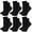 Black, variant on Women's Ruffle Socks Casual Cute Ankle Socks Breathable Knit Cotton Socks Soft Frilly Socks for Women 6 Pack