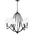 thumbnail image 5 of Capital Lighting 442361-701 Sylvia 6 Light 32" Wide Pillar Candle Chandelier - Black, 5 of 10