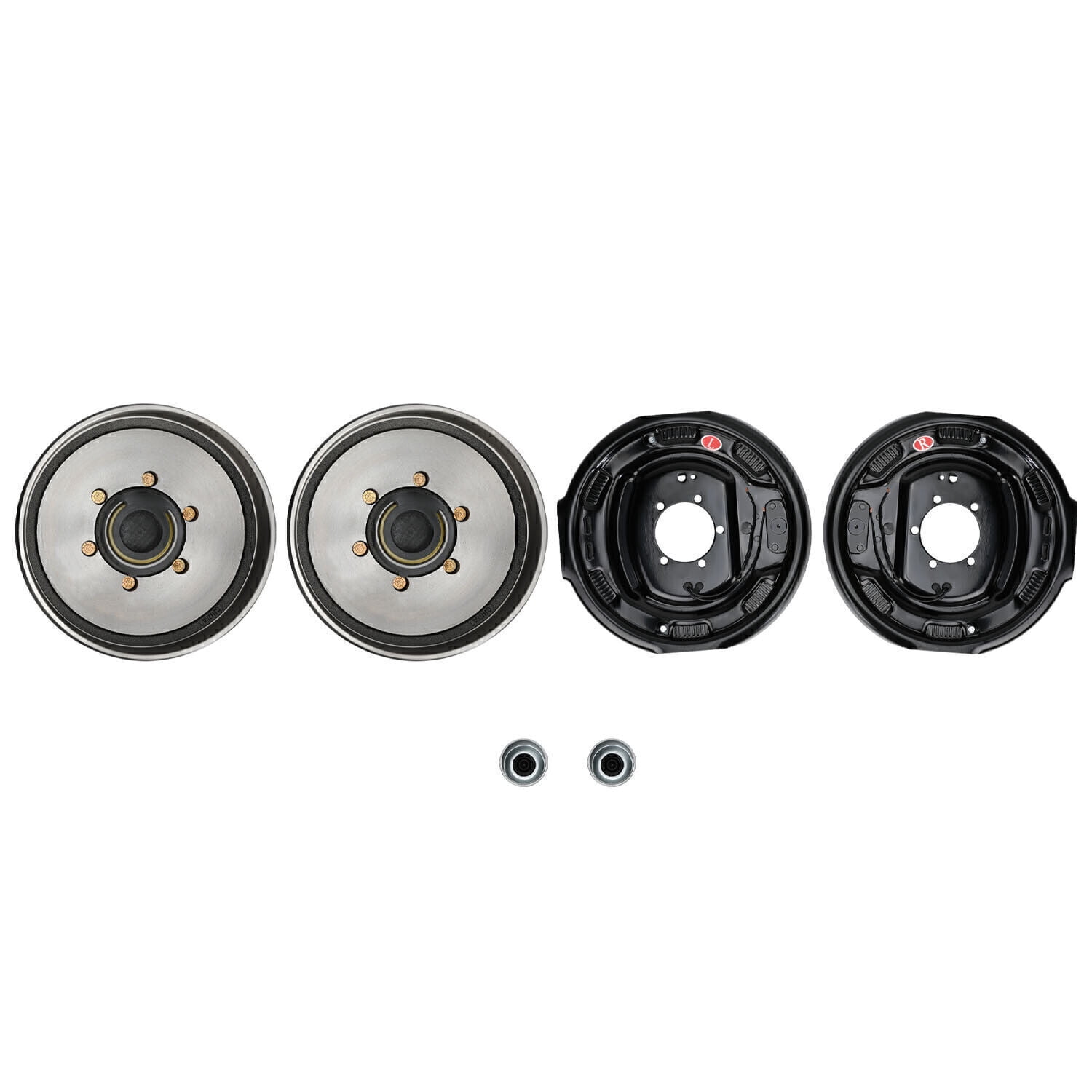 6 On 5.5 Trailer Hub Drum Kit With 12x2 Electric Brakes - For 5,200 Lb Axle, BK545ELE-IPS