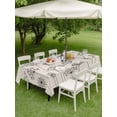 thumbnail image 4 of Outdoor Tablecloths with Umbrella Hole & Zipper, Farmhouse Dandelion 54x80 Inch Tablecloth Rectangle, Spring Modern Minimalist Country Flower Waterproof Table Cloth, Patio/Pool/Picnic Table Covers, 4 of 8