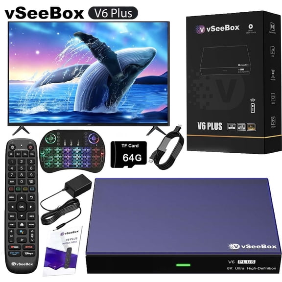 ITAIEEY 2026 vSeeBox V6 Plus Android 14.0, vSee Box Smart Digital Device for Home Entertainment