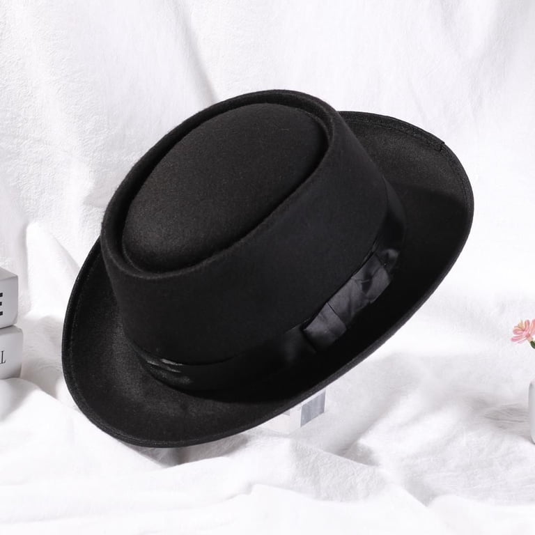 Women Men Vintage Wide Brim Dress Dance Party Woolen Stage  display picture 1