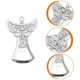 thumbnail image 2 of KAKOWELY 3 abridores de botellas de metal con forma de ángel (plata), 2 of 4