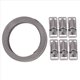 thumbnail image 2 of Abrazadera de Tornillo Sin Fin de Acero Inoxidable 304 Abrazadera de Manguera con Sujetadores Abrazadera de Manguera de Tubo Ajustable DIY Abrazadera de Conducto de 7,9 Pies, 2 of 5