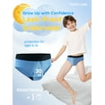 thumbnail image 3 of TIICHOO Washable Incontinence Underwear for Children Leakproof Underwear for Boys 7 Pack (Medium, Black/Gray/Blue/2 Orange/2 Neon Green)​, 3 of 8