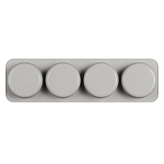 Clearance!FNGZ Silicone Soap Mold Diy 4 Grid Silicone Soap Mold Handmade Soap Making Round Moulds Tool