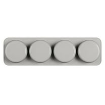 Clearance!FNGZ Silicone Soap Mold Diy 4 Grid Silicone Soap Mold Handmade Soap Making Round Moulds Tool