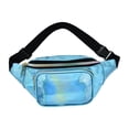 thumbnail image 1 of Riñonera Riñonera Pequeña Riñonera Holograma Riñonera para Caminar Auriculares Casuales Azul jinwen Bolsillo en la cintura, 1 of 8