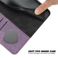 thumbnail image 6 of SaniMore Wallet Case for Samsung Galaxy S23 Ultra 6.8" 2023, Retro PU Leather Case Card Slots Cash Pocket Kickstand Removeable Lanyard Shockproof Anti-fall Full Protective Magnetic Case, Purple, 6 of 8