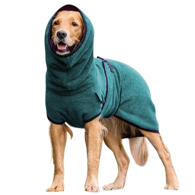 Pet Clothes Dog Towelling Drying Robe Sleepwear Coat Puppy Warm Apparel zhangyuxiang LED