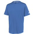 thumbnail image 1 of Maillot de Performance Adulte à Deux Boutons, Bleu Columbia - Petit, 1 of 1