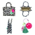 thumbnail image 4 of Empire Cove Gift Set for Women Mom Sister -  Mini Tote Bag comes with a cute Tassel and Charm- Purse Handbags Satchel - Leopard White, 4 of 4