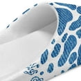 thumbnail image 5 of Uourmeti Blue Cow Print Winter Slippers Warm Cozy Comfort Sole Anti-skid Rubber Sole Lightweight Easy On Cold Weather Travel Hotel Slippers, 5 of 7