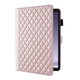 thumbnail image 2 of for Samsung Galaxy Tab A11 8.7 inch 2025 Release (Model: SM-X133/X135) Case, Rhombus Pattern Multiple Viewing Angles Stand Slim Folio Cover (Rose Gold), 2 of 6