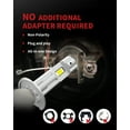 thumbnail image 3 of LASFIT H1 LED Bulb, 6000K White Bright, H1 LED Fog Light Halogen Replacment,Fanless, 1:1 Mini Size, No Adapter Required, Non-Polarity, Plug and Play, Pack of 2, 3 of 8