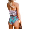 thumbnail image 2 of Maillots de Bain Bandeau 2 Pièces Taille Haute pour Femmes, 2 of 6