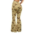 thumbnail image 2 of Xoenoiee Rooster Chicken Print Flare Yoga Pants for Women Ladies Crossover Flare Leggings High Waisted Bootleg Pants Workout Soft Bootcut Leggings, L, 2 of 7