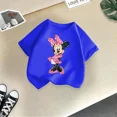 thumbnail image 4 of Linda camiseta informal de algodón de Minnie de Disney para niños, ropa de verano, moda urbana, camiseta de cuello redondo para niñas, camiseta deportiva para niños, 4 of 5