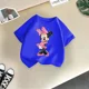 thumbnail image 3 of Linda camiseta informal de algodón de Minnie de Disney para niños, ropa de verano, moda urbana, camiseta de cuello redondo para niñas, camiseta deportiva para niños, 3 of 4