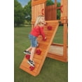 thumbnail image 5 of Creative Cedar Designs Timber Valley Wooden Playset with Wooden Roof, Glider Swing, Sandbox, Climbing Wall, Ladder, Slide & Belt Swings, 5 of 11