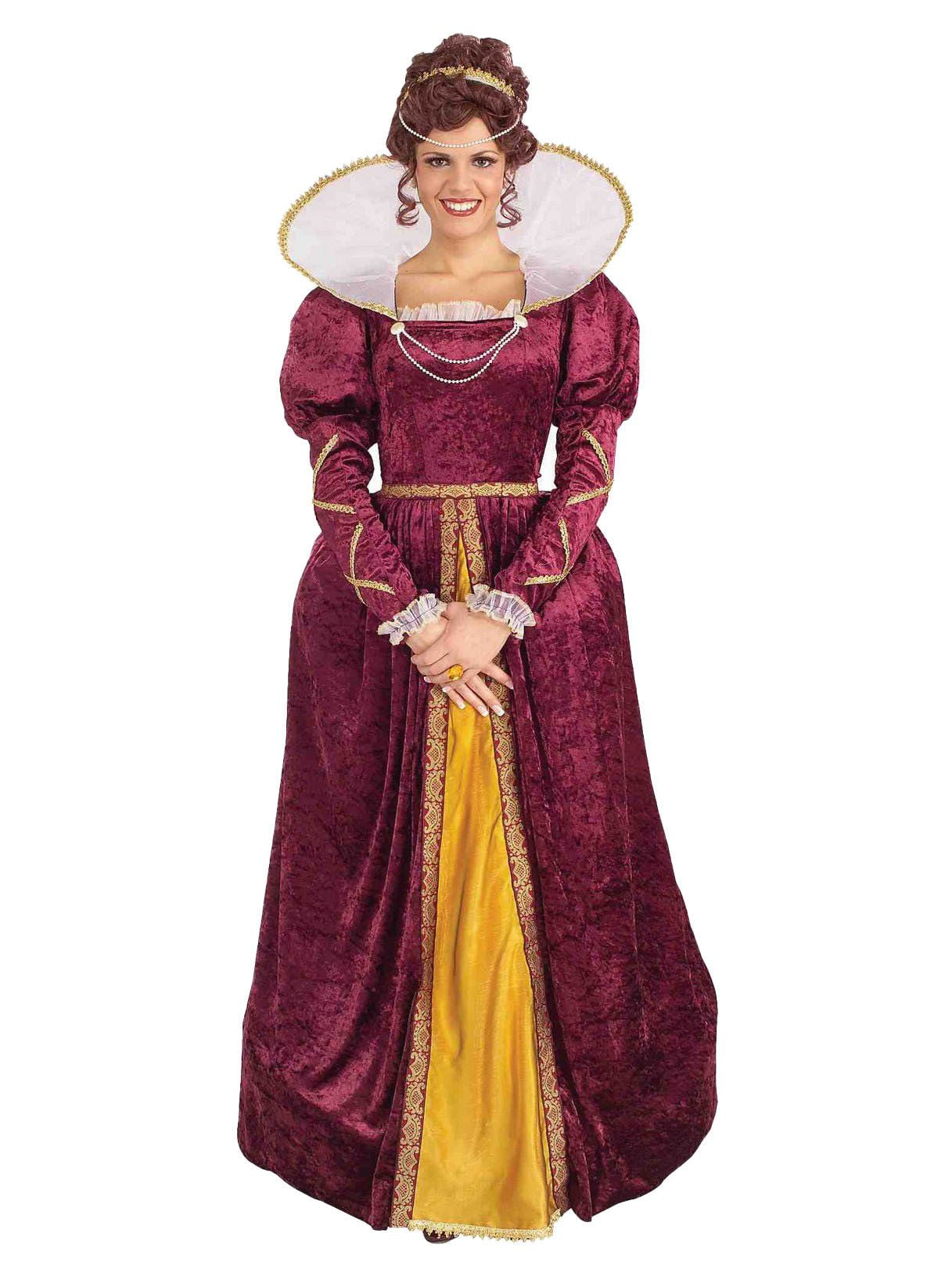 Queen Elizabeth Fancy Dress Costume Queen Elizabeth Adult Costume - Walmart.com