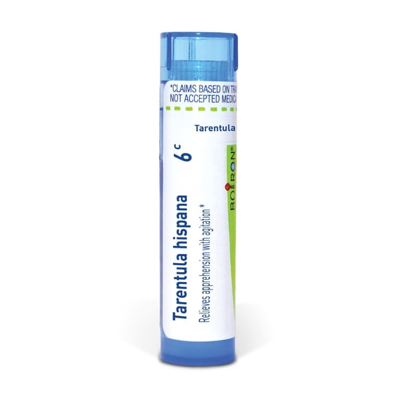 Boiron Tarentula Hispana 6C, Homeopathic Medicine for Apprehension With Agitation, 80 Pellets