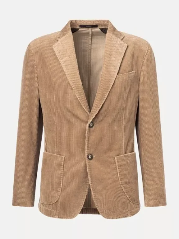 Windsor Men Corduroy Modular Jacket Giro, Pastel Brown, 48