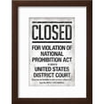 thumbnail image 2 of Prohibition Act Closed Notice, World Culture Framed Art Print Wall Art Sold by Art.Com, 2 of 5