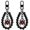 B, variant on 1 Pc Halloween Decorations Red Gem Spider Bead Charm, Black Teardrop Bag Clip Accessory for Tote & Keys, 3.94" x 1.57" A