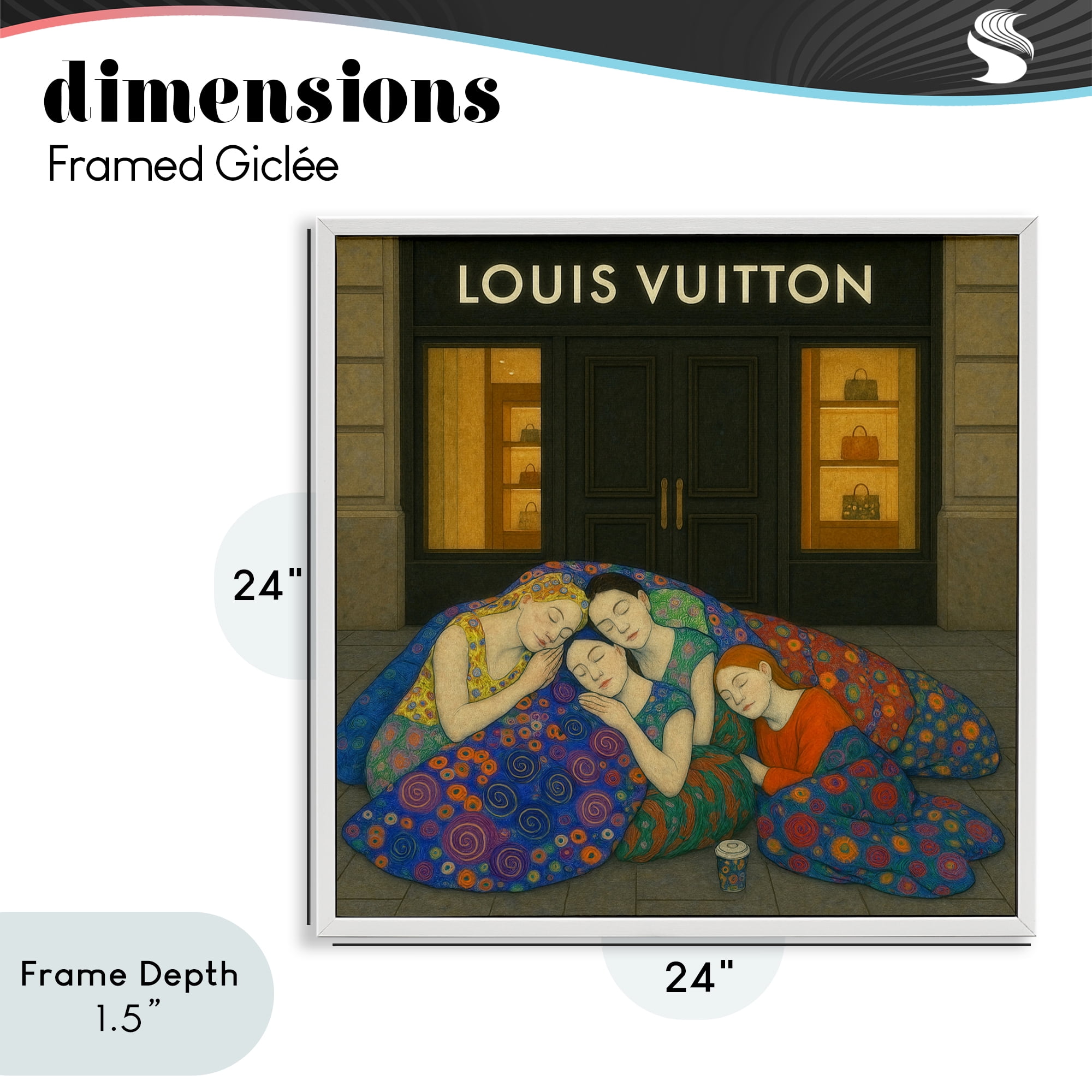 Stupell Industries Iconic Style Fashion Shop White Framed Giclee Art, design by Grotto Studios