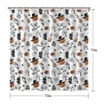 thumbnail image 5 of Vintage Halloween Pattern Shower Curtain 72"x72" ,Bathroom Decorative Shower Curtains Set with 12 Hooks,Modern Waterproof Washable Shower Curtain, 5 of 6