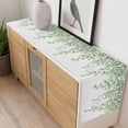 thumbnail image 4 of Eucalyptus Leaves Table Runner - 120 Inch Long, Kitchen Dining Table Runner Dresser Scarves, Green Summer Botanical Weeping Farmhouse Decor for Coffee Tables Wedding Party Banquet, 4 of 8
